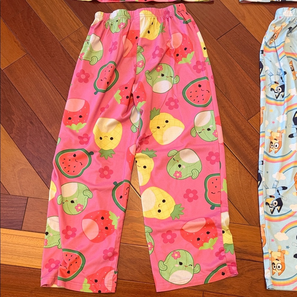 Kids Cartoon Pajama Set - Pink and Blue - Picture 13 of 14